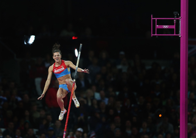 Елена Исинбаева, прыжки с шестом, Лондон-2012, Евгений Трофимов Елена Исинбаева, прыжки с шестом, Лондон-2012, Евгений Трофимов