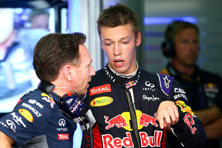 Даниил Квят и Кристиан Хорнер