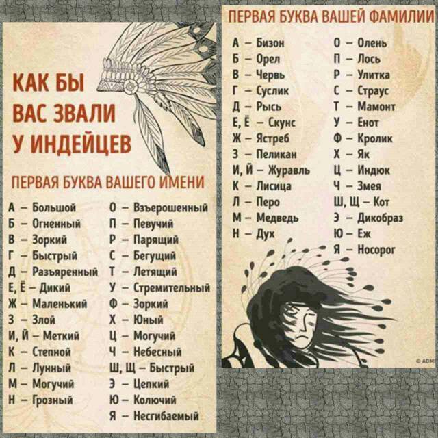 Конкурс как бы тебя называли у индейцев Конкурс как бы тебя называли у индейцев