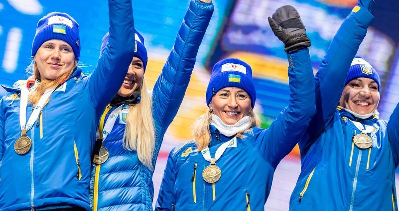 Чемпионат мира по биатлону, Вита Семеренко, Елена Пидгрушная, Юлия Джима, Анастасия Меркушина, сборная Украины жен Чемпионат мира по биатлону, Вита Семеренко, Елена Пидгрушная, Юлия Джима, Анастасия Меркушина, сборная Украины жен