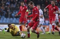 сборная Уэльса по футболу, сборная Беларуси по футболу, сборная Шотландии по футболу, сборная Люксембурга по футболу, сборная Словении по футболу, Сборная Украины по футболу, сборная Боснии и Герцеговины по футболу