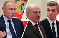 любительский хоккей, Владимир Путин, Александр Лукашенко, Николай Лукашенко, Политика