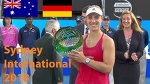 Barty vs Kerber Best rally and Awards ceremony / Sydney International 2018 / Final