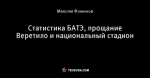 Статистика БАТЭ, прощание Веретило и национальный стадион