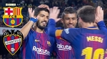 Barcelona vs Levante Messi-Suarez-Paulinho / La Liga / Match day 18 / 07 Jan 17