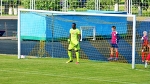 Issa Ndoye reflects a penalty