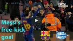Messi's free-kick goal / Alaves vs Barcelona / La Liga / Match day 21 / 28 Jan 18