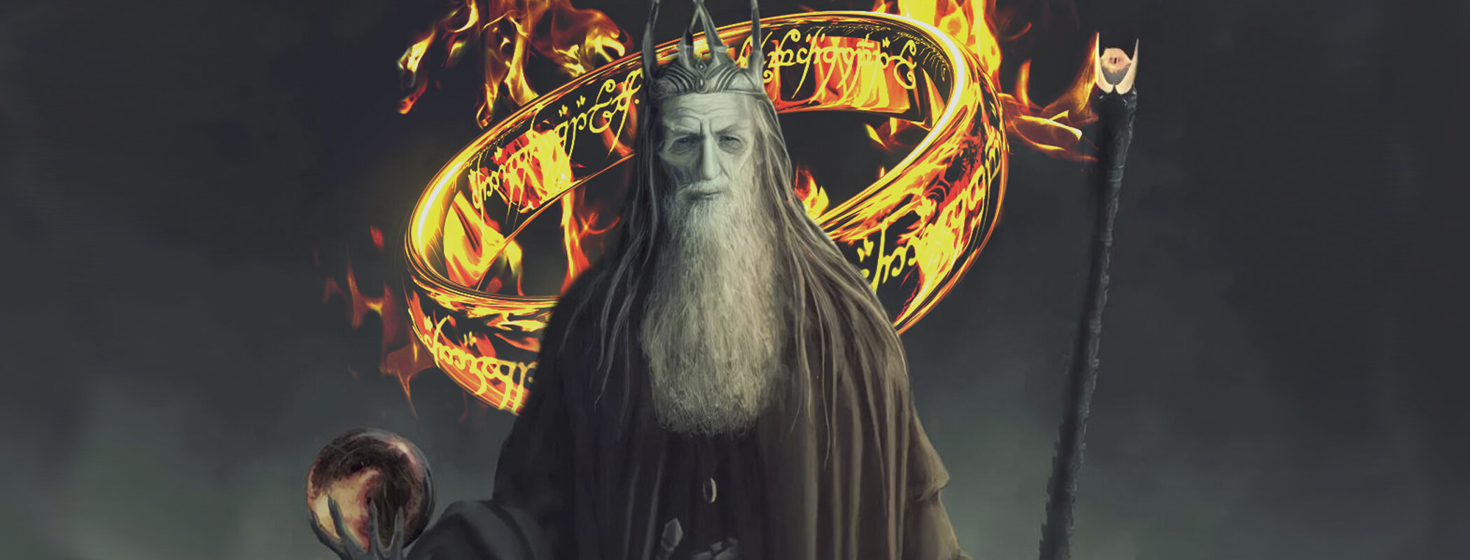 Гэндальф тату овладел кольцом Саурона
