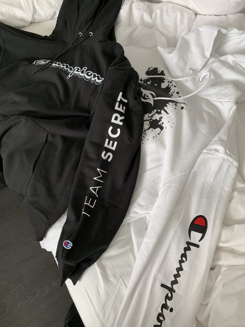team secret x champion hoodie