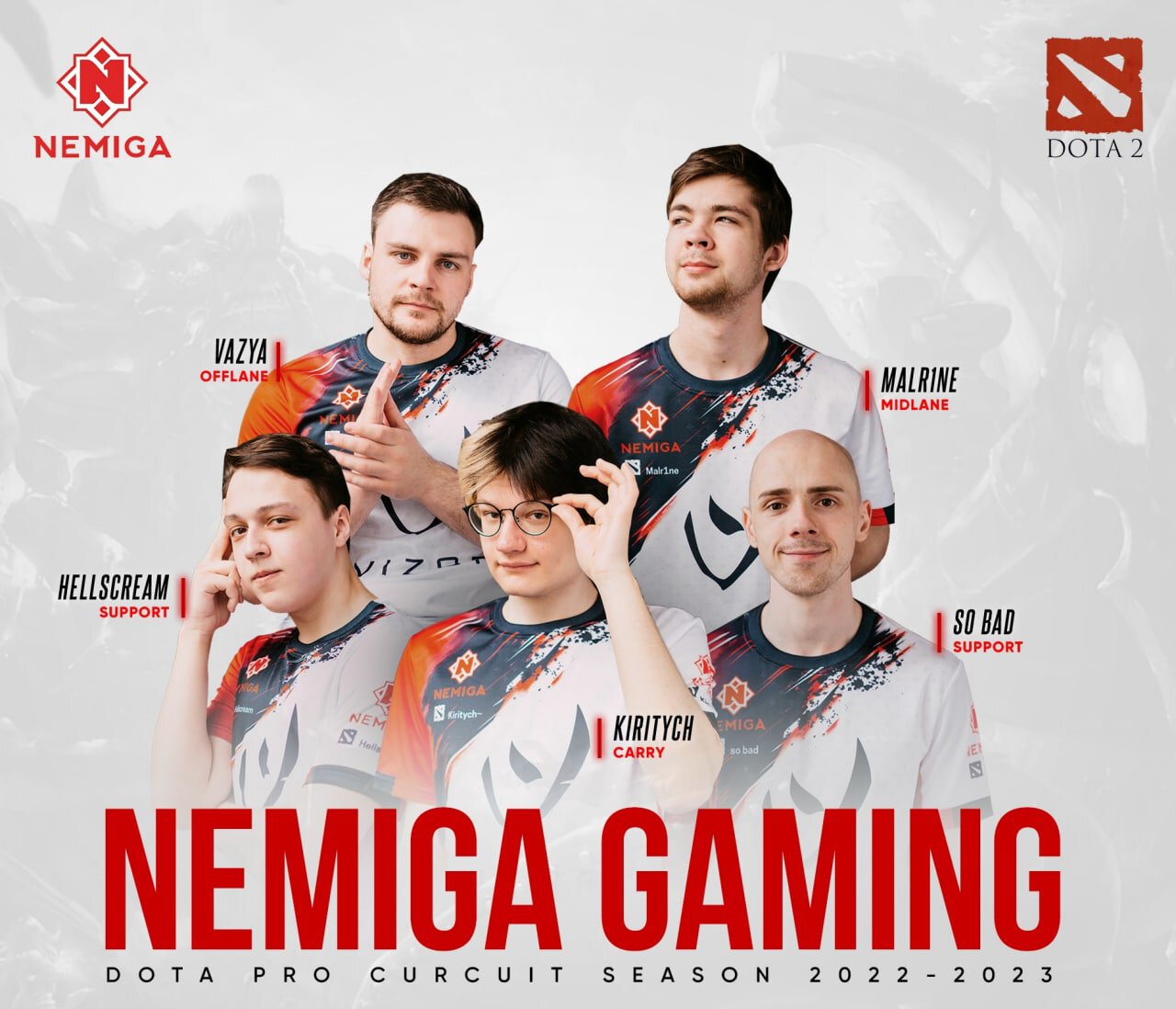 Nemiga gaming dota 2 состав фото 10