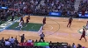 LeBron James with the rejection vs. the Bucks