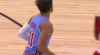 Alex Len flies in for the alley-oop slam