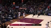 LeBron James throws down the alley-oop!