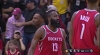 James Harden scores and draws the foul