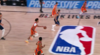 Kristaps Porzingis gets up for the big rejection