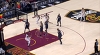 LeBron James sets up Dwyane Wade nicely for the bucket