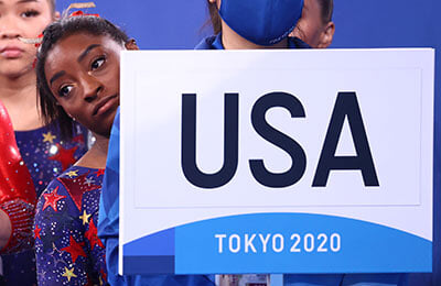 спортивная гимнастика, сборная США жен, Женская сборная России по спортивной гимнастике, Токио-2020, Симона Байлс