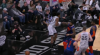 Rudy Gay rattles the rim on the finish!