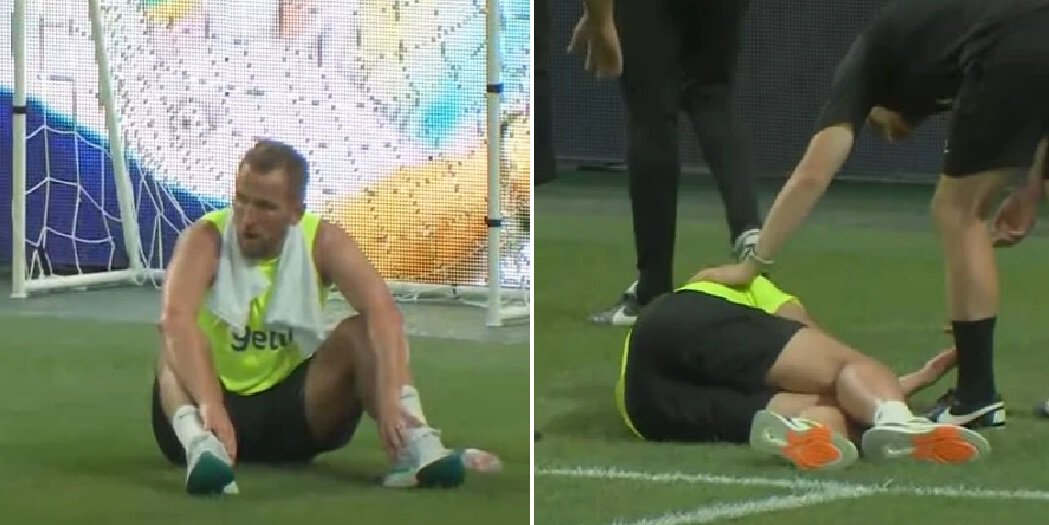 Сон потерял сознание во время тренировки Тоттенхэма в Сеуле, Кэйна тошнило. Игроки бегали по полю при 30-градусной жаре