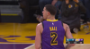 Lonzo Ball sets up LeBron James nicely for the bucket