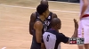 Spencer Dinwiddie scores and draws the foul