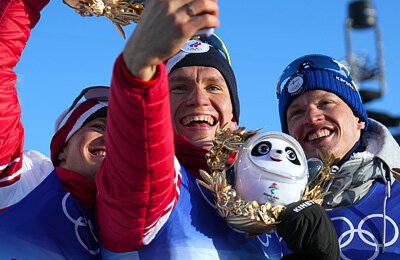 Йоханнес Клэбо, Александр Большунов, Олимпийская сборная России, Олимпиада-2022, лыжные гонки, сборная России (лыжные гонки), скиатлон