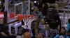 Marvin Williams rattles the rim on the finish!