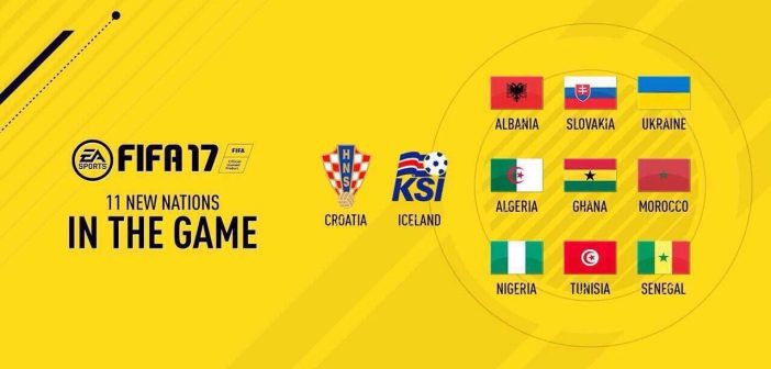 Украина и еще десять новых сборных появятся в FIFA 17