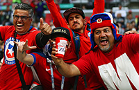 сборная Чили по футболу, болельщики, Квалификация ЧМ, Кубок конфедераций