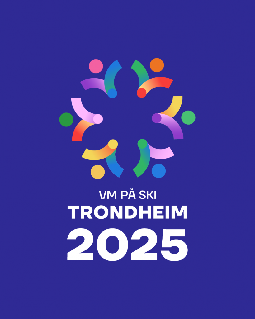 Представлен логотип лыжного ЧМ-2025 в Тронхейме. Его цветовая палитра символизирует разнообразие и равноправие