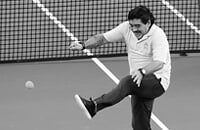 Марадона обожал теннис: ходил еще с 80-х, летал на Кубок Дэвиса в Москву и довел Федерера до слез