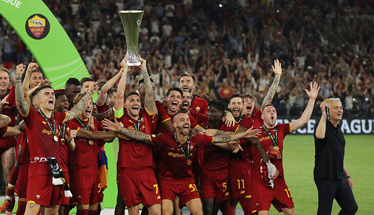 «Рома» наконец взяла еврокубок! Помогли стильный гол Дзаньоло и магия Жозе в финалах
