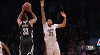 Allen Crabbe with 8 3-pointers  vs. New Orleans Pelicans