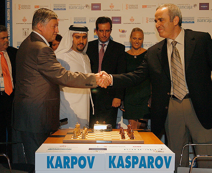 карпов каспаров счет личных встреч