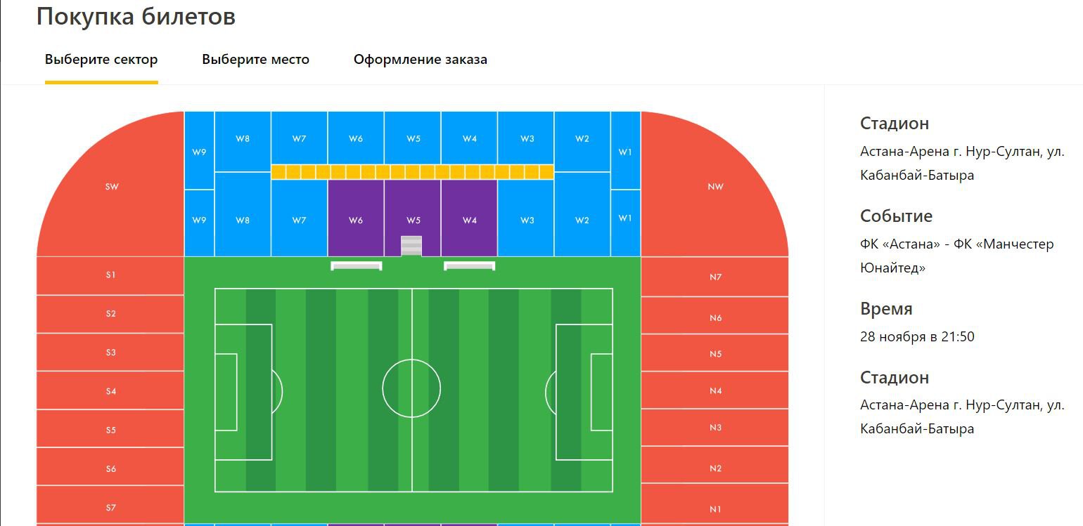 Ростов арена сектора схема