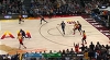 Rudy Gobert sends the shot away