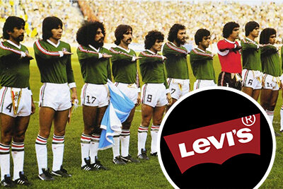 Вау, на ЧМ-1978 Мексика играла в форме от Levi’s. Джинсовый бренд хотел покорить спорт