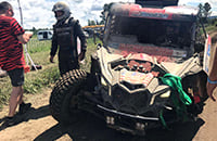 Обгоны по российским полям опасны даже для раллийных машин: отрываются колеса и подвески