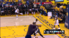 Kevin Durant rattles the rim on the finish!