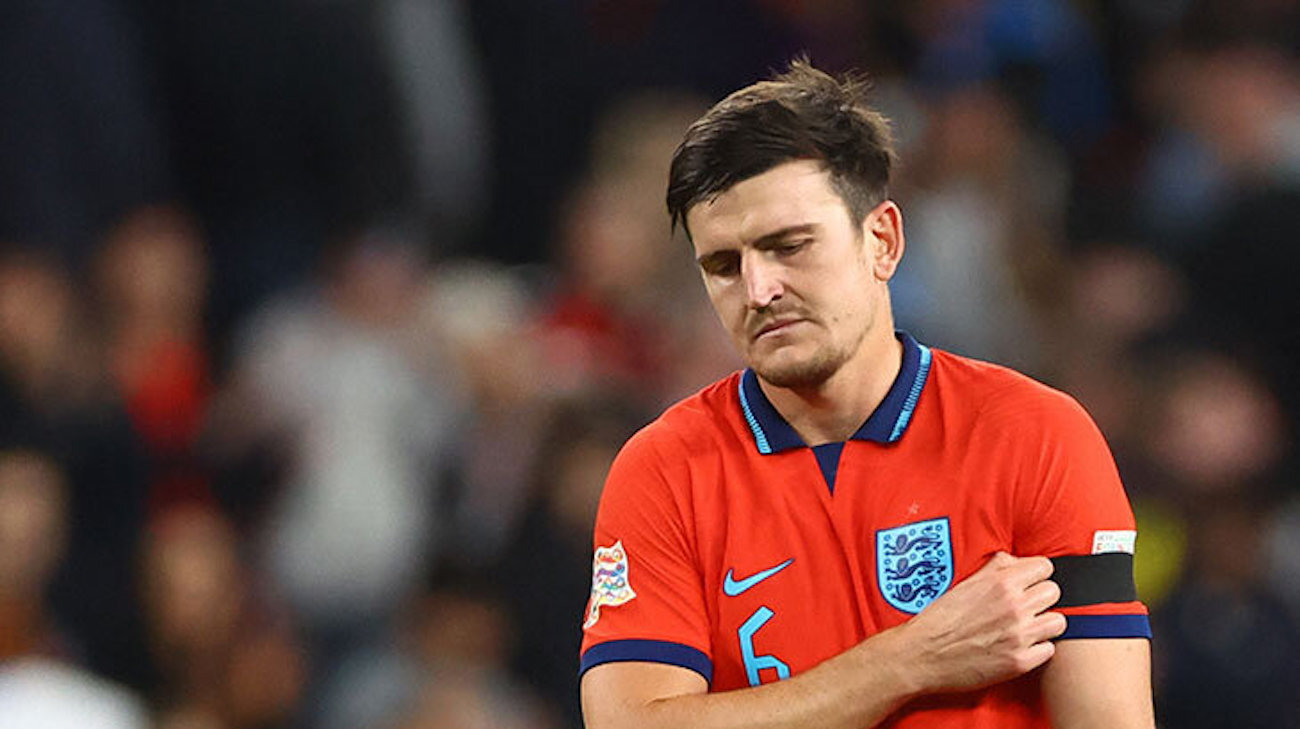У Магуайра 5 баллов из 10 от Sky Sports за матч Англии с Германией ниже только у Поупа