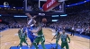 Steven Adams with one of the day's best dunks