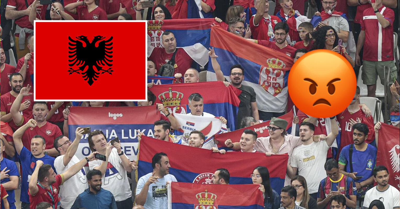 Фанаты Сербии призывали к насилию в отношении албанцев и кричали Косово  сердце Сербии на матче со Швейцарией (The Guardian)