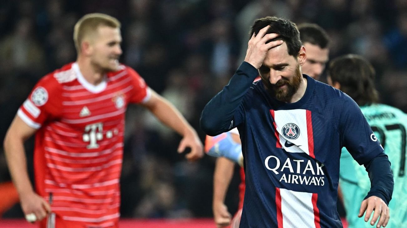 У Месси 4,5 из 10 от Le Parisien за 0:1 с Баварией, у Неймара 4. Лучшая оценка у Рамоса (6,5), худшая у Хакими (3,5)