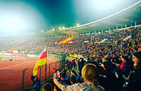 Матч Кубка во Владикавказе – восторг. 18 тысяч на трибунах, фанатский коридор с Савиным и дымовыми шашками