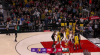 JaVale McGee Blocks in Portland Trail Blazers vs. Los Angeles Lakers