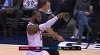 LeBron James gets the And-1