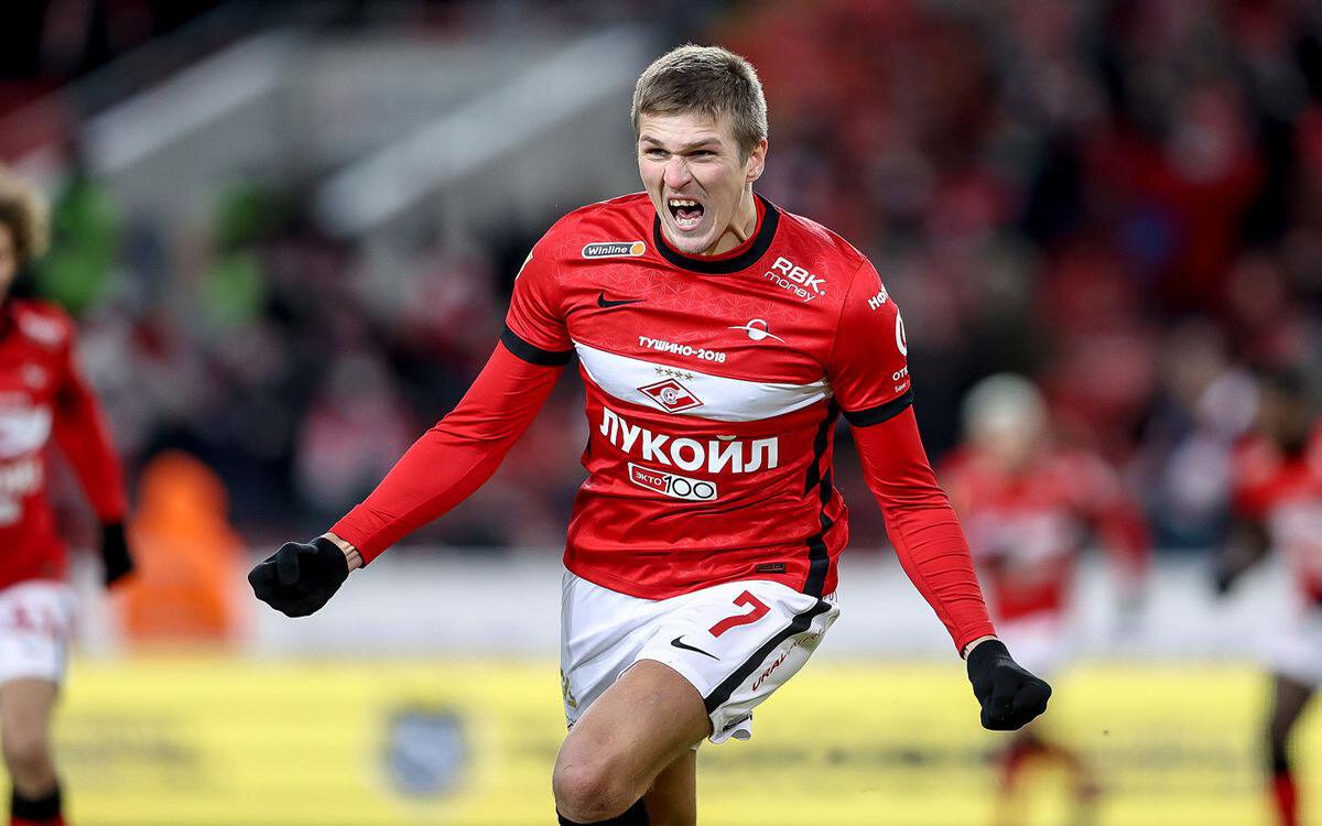 Соболев забил в 6-м матче подряд за Спартак и сборную