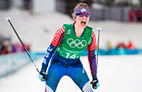лыжные гонки, Джесси Диггинс, Пхенчхан-2018, сборная США жен
