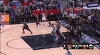 Kawhi Leonard with the rejection vs. the Rockets
