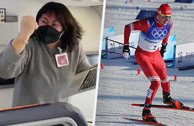 Александр Большунов, Денис Спицов, Елена Вяльбе, лыжные гонки, скиатлон, Олимпиада-2022